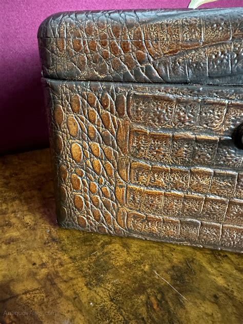 crocodile jewellery box